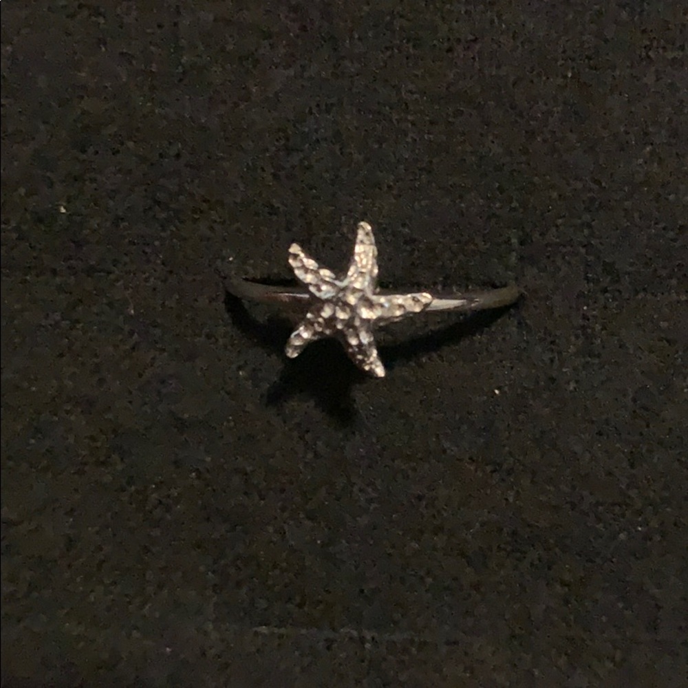 Sterling Silver Starfish ring